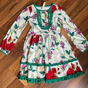Matilda Jane long sleeve Floral Girl Dress size 6